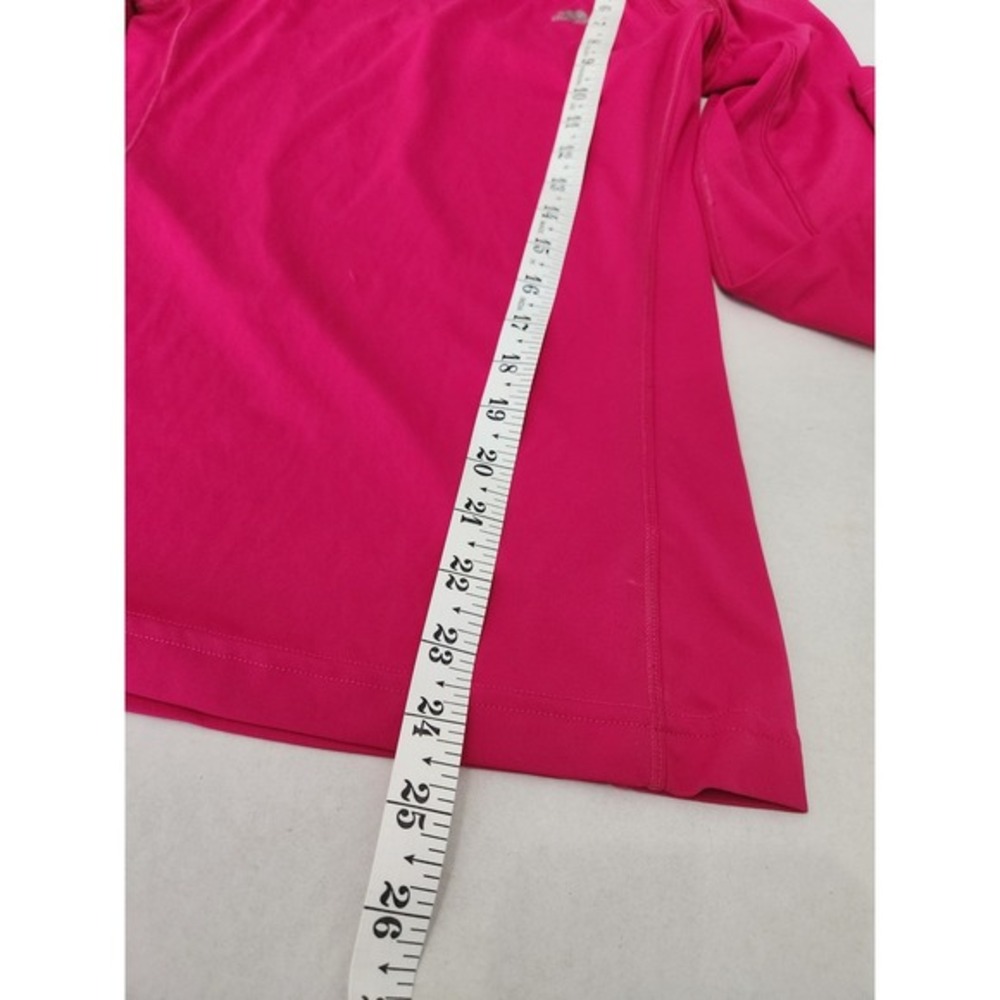 Adidas Long Sleeve‎ V Neck Athletic Top Pink Striped Back Womens S - Picture 6 of 7